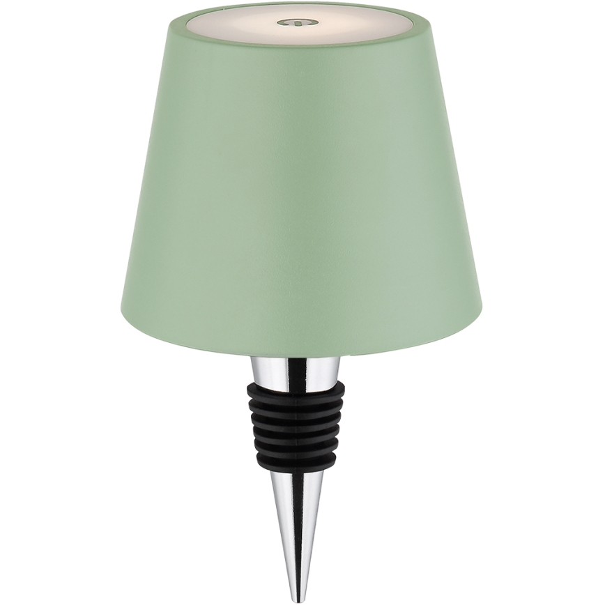 Globo - Dimeriuojama jutiklinė įkraunama lauko stalinė lempa 3 viename LED/3W/5V 3000/4000/5000K IP54 1800 mAh žalia