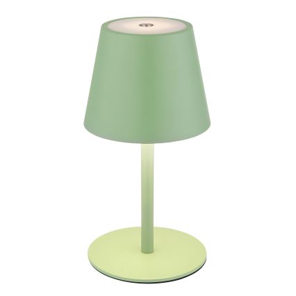 Globo - Dimeriuojama jutiklinė įkraunama lauko stalinė lempa 3 viename LED/3W/5V 3000/4000/5000K IP54 1800 mAh žalia