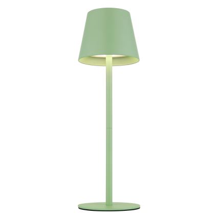 Globo - Dimeriuojama jutiklinė įkraunama lauko stalinė lempa 3 viename LED/3W/5V 3000/4000/5000K IP54 1800 mAh žalia