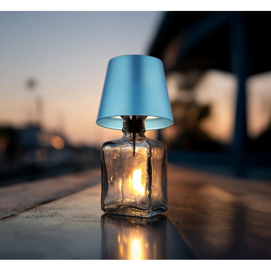 Globo - LED reguliuojama jutiklinė įkraunama lauko stalinė lempa 3 viename LED/3W/5V 3000/4000/5000K IP54 1800 mAh mėlyna