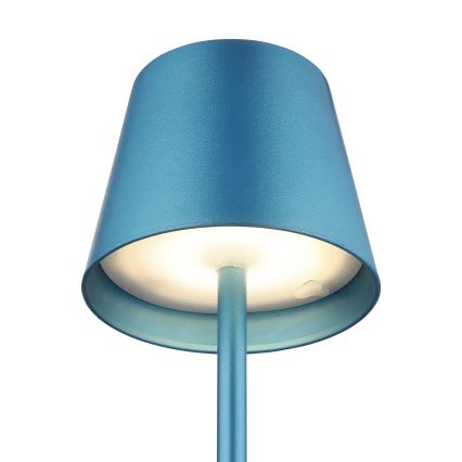 Globo - LED reguliuojama jutiklinė įkraunama lauko stalinė lempa 3 viename LED/3W/5V 3000/4000/5000K IP54 1800 mAh mėlyna