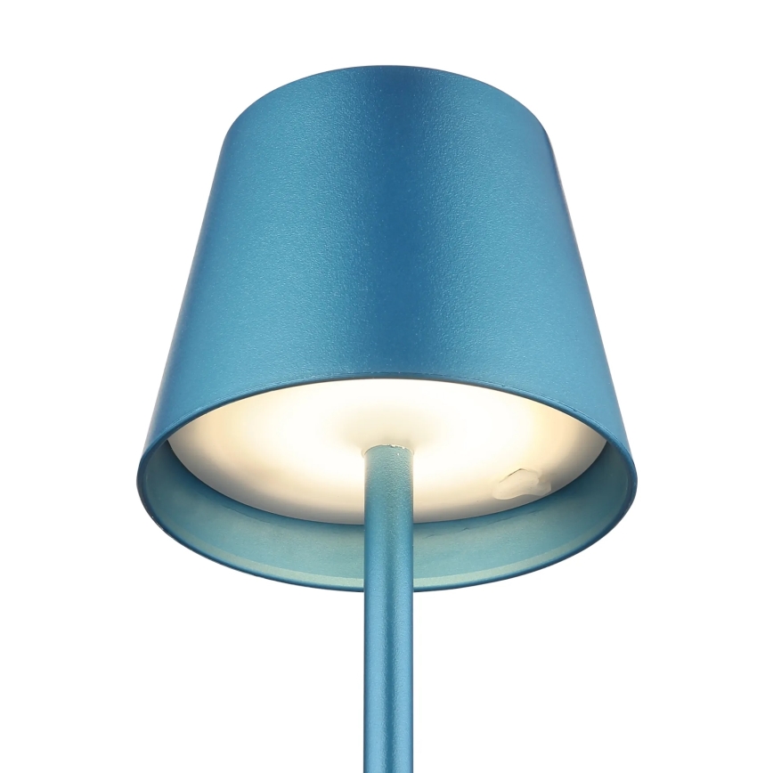 Globo - LED reguliuojama jutiklinė įkraunama lauko stalinė lempa 3 viename LED/3W/5V 3000/4000/5000K IP54 1800 mAh mėlyna
