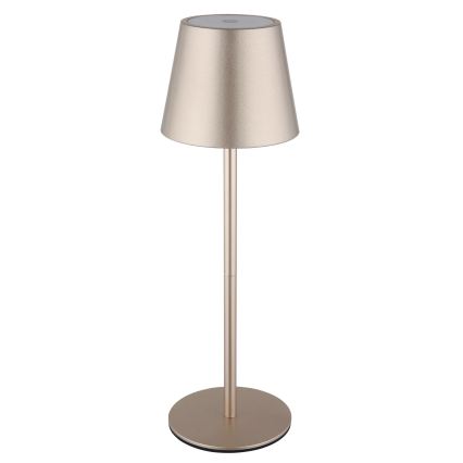 Globo - LED reguliuojama jutiklinė įkraunama lauko stalinė lempa 3 viename LED/3W/5V 3000/4000/5000K IP54 1800 mAh žalvaris