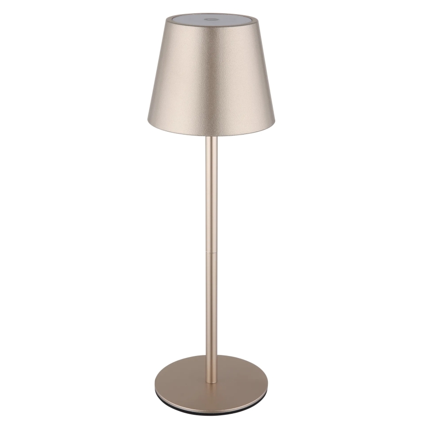 Globo - LED reguliuojama jutiklinė įkraunama lauko stalinė lempa 3 viename LED/3W/5V 3000/4000/5000K IP54 1800 mAh žalvaris
