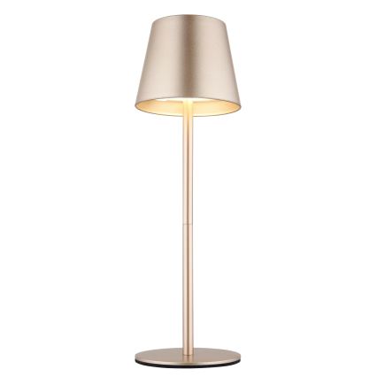 Globo - LED reguliuojama jutiklinė įkraunama lauko stalinė lempa 3 viename LED/3W/5V 3000/4000/5000K IP54 1800 mAh žalvaris