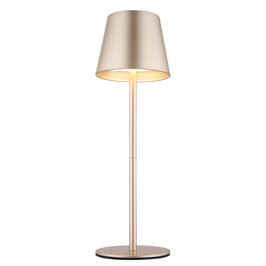 Globo - LED reguliuojama jutiklinė įkraunama lauko stalinė lempa 3 viename LED/3W/5V 3000/4000/5000K IP54 1800 mAh žalvaris