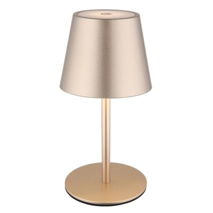 Globo - LED reguliuojama jutiklinė įkraunama lauko stalinė lempa 3 viename LED/3W/5V 3000/4000/5000K IP54 1800 mAh žalvaris