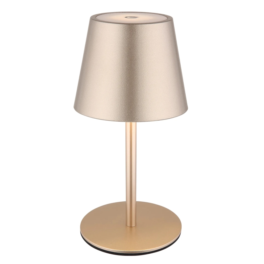 Globo - LED reguliuojama jutiklinė įkraunama lauko stalinė lempa 3 viename LED/3W/5V 3000/4000/5000K IP54 1800 mAh žalvaris