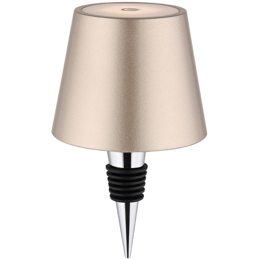 Globo - LED reguliuojama jutiklinė įkraunama lauko stalinė lempa 3 viename LED/3W/5V 3000/4000/5000K IP54 1800 mAh žalvaris