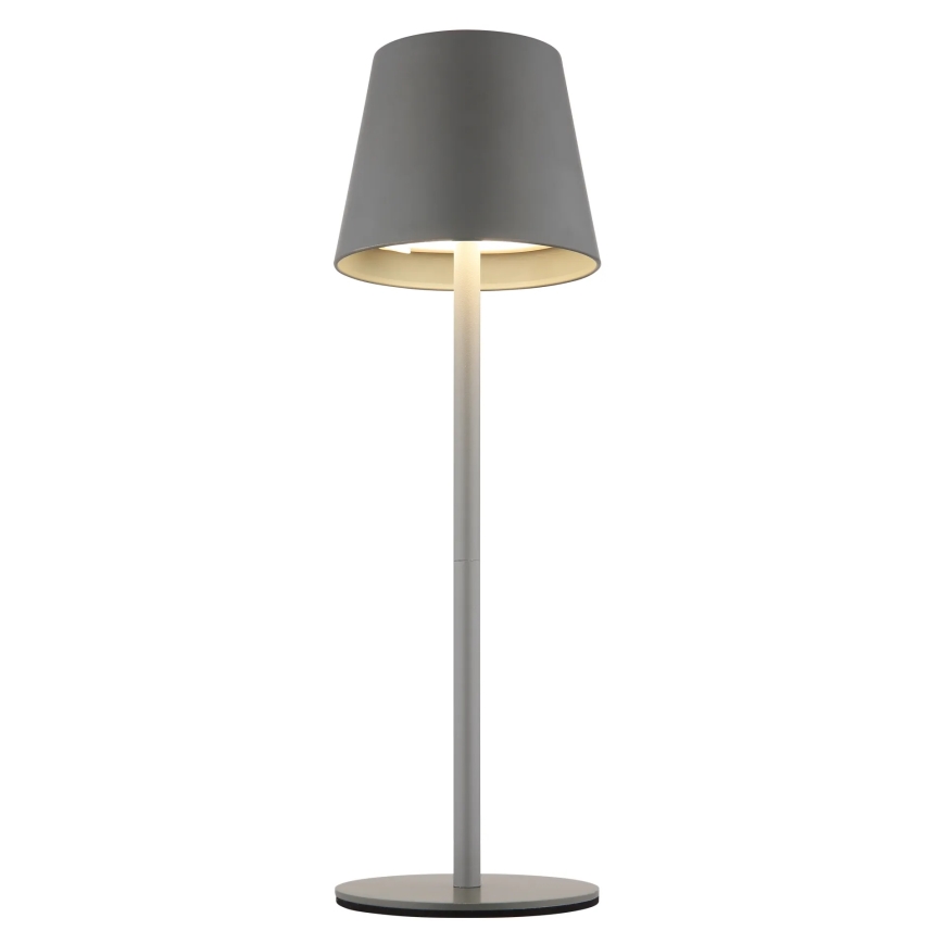 Globo - LED dimeriuojama jutiklinė įkraunama lauko stalinė lempa 3 viename LED/3W/5V 3000/4000/5000K IP54 1800 mAh pilka