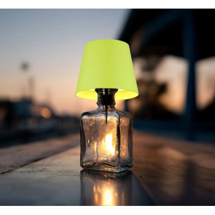 Globo - LED reguliuojama, lietimu valdoma įkraunama lauko stalo lempa 3in1 LED/3W/5V 3000/4000/5000K IP54 1800 mAh žalia