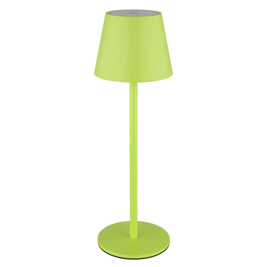 Globo - LED reguliuojama, lietimu valdoma įkraunama lauko stalo lempa 3in1 LED/3W/5V 3000/4000/5000K IP54 1800 mAh žalia