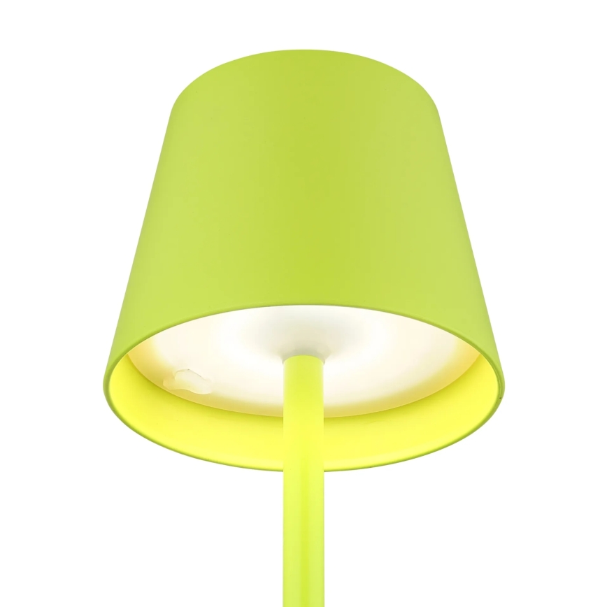 Globo - LED reguliuojama, lietimu valdoma įkraunama lauko stalo lempa 3in1 LED/3W/5V 3000/4000/5000K IP54 1800 mAh žalia