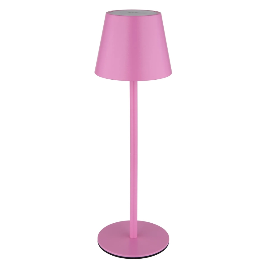 Globo - reguliuojama jutiklinė įkraunama lauko stalinė lempa 3 viename LED/3W/5V 3000/4000/5000K IP54 1800 mAh rožinė
