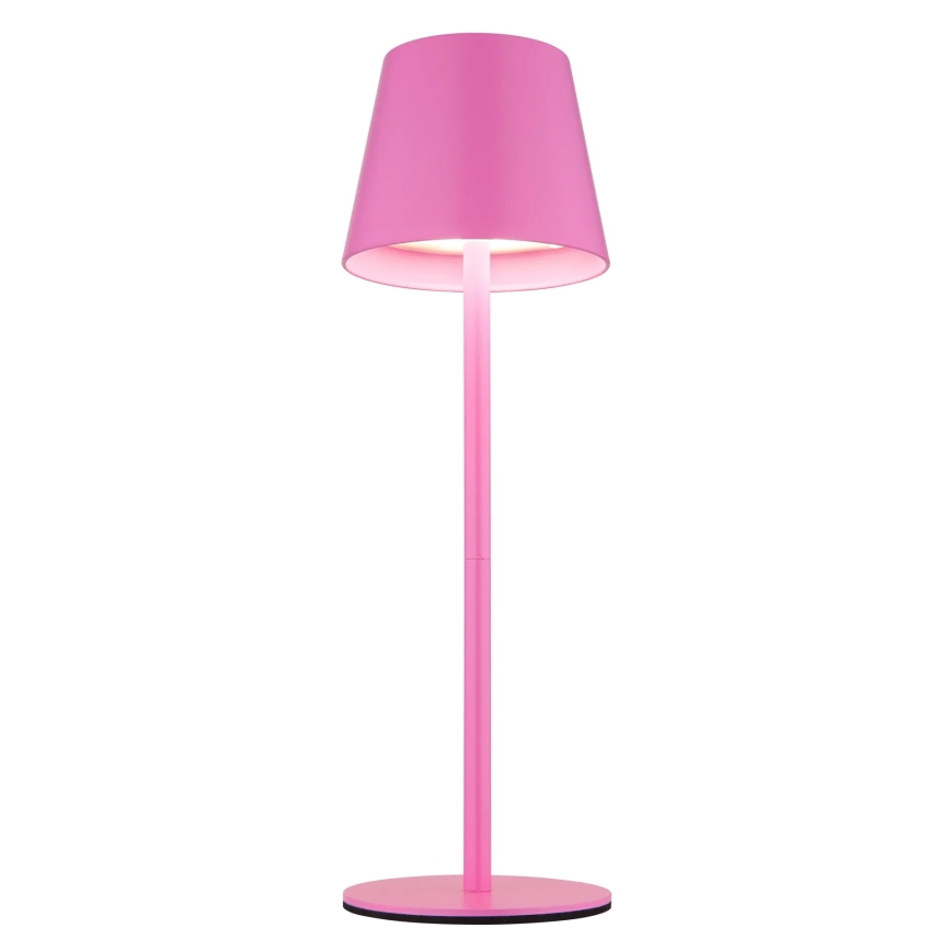 Globo - reguliuojama jutiklinė įkraunama lauko stalinė lempa 3 viename LED/3W/5V 3000/4000/5000K IP54 1800 mAh rožinė