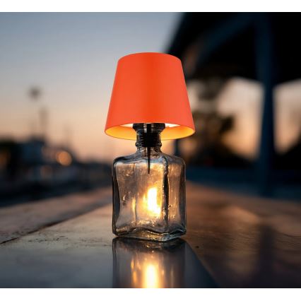 Globo - LED reguliuojama jutiklinė įkraunama lauko stalinė lempa 3 viename LED/3W/5V 3000/4000/5000K IP54 1800 mAh raudona