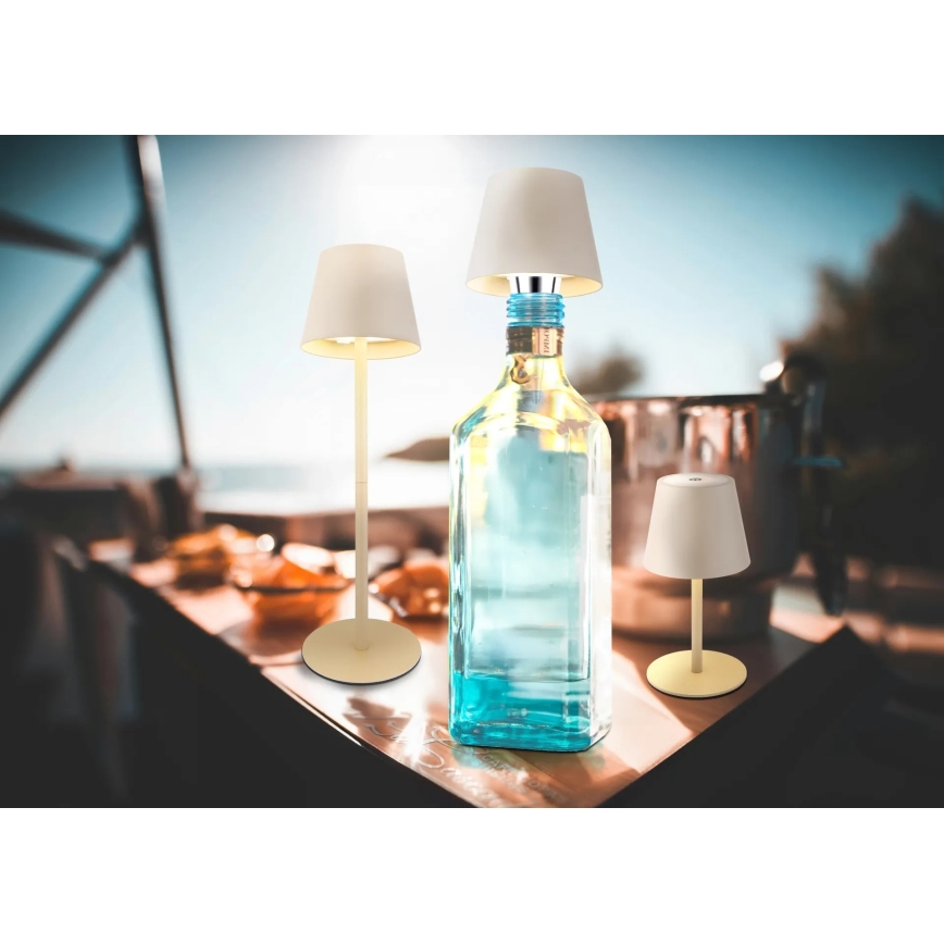 Globo - LED reguliuojama jutiklinė įkraunama lauko stalinė lempa 3 viename LED/3W/5V 3000/4000/5000K IP54 1800 mAh