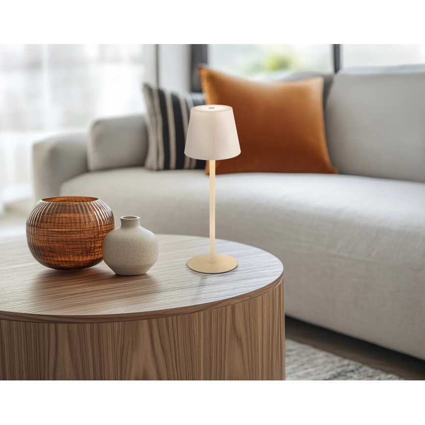 Globo - LED reguliuojama jutiklinė įkraunama lauko stalinė lempa 3 viename LED/3W/5V 3000/4000/5000K IP54 1800 mAh