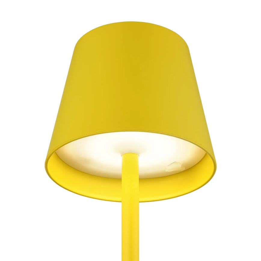 Globo - dimeriuojama jutiklinė įkraunama lauko stalo lempa 3 viename LED/3W/5V 3000/4000/5000K IP54 1800 mAh geltona