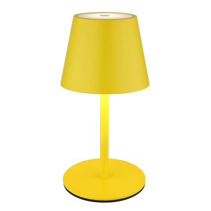 Globo - dimeriuojama jutiklinė įkraunama lauko stalo lempa 3 viename LED/3W/5V 3000/4000/5000K IP54 1800 mAh geltona