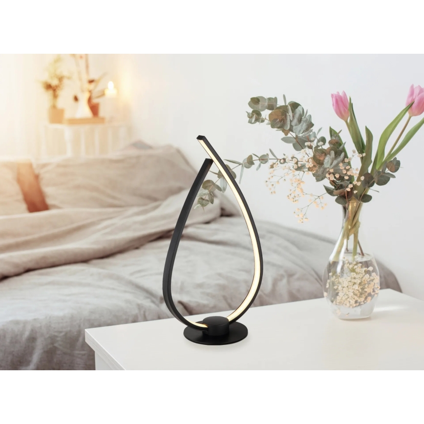 Globo - LED stalinė lempa 6W/230V, juoda
