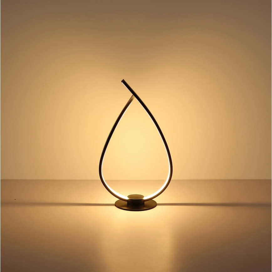 Globo - LED stalinė lempa 6W/230V, juoda