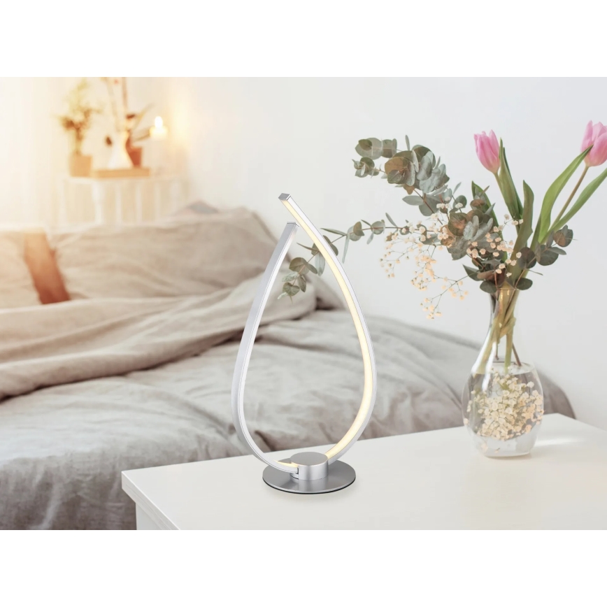 Globo - LED stalinė lempa LED/6W/230V sidabrinė