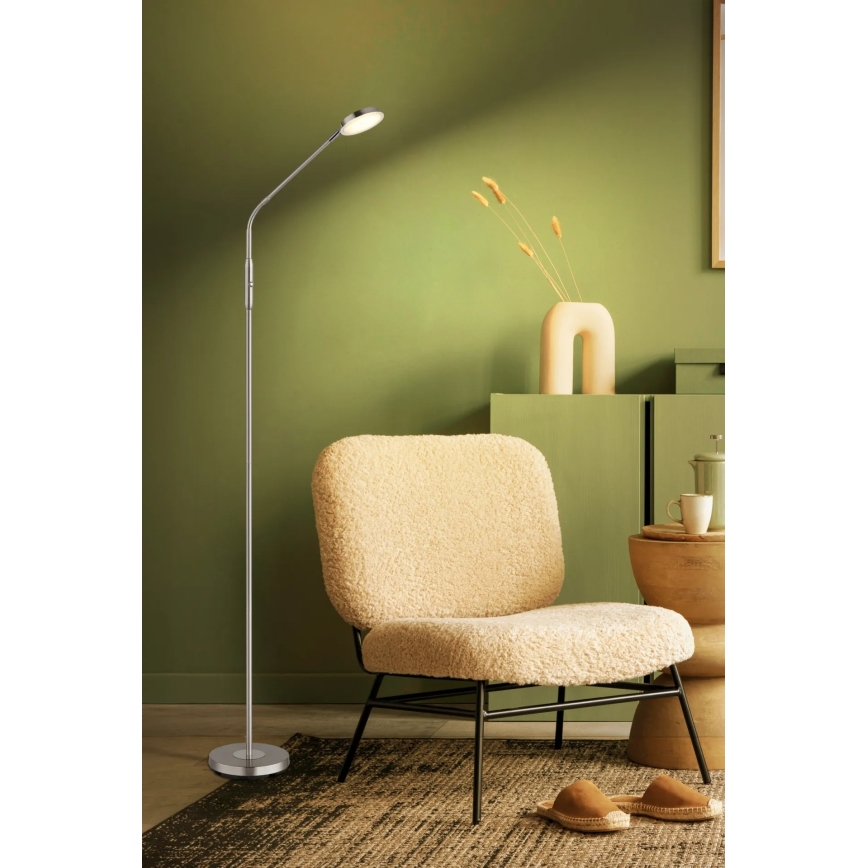 Globo - Dimeriuojama jutiklinė grindinė lempa LED/6,5W/230V 2700/3350/4000K matinis chromas