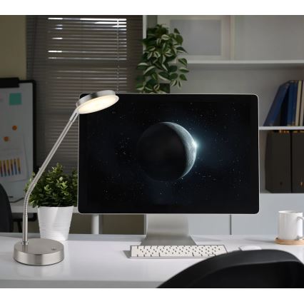 Globo - LED reguliuojama jutiklinė stalinė lempa LED/6,5W/230V 2700/3350/4000K matinis chromas