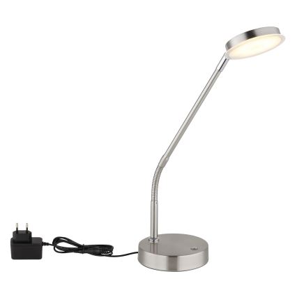 Globo - LED reguliuojama jutiklinė stalinė lempa LED/6,5W/230V 2700/3350/4000K matinis chromas