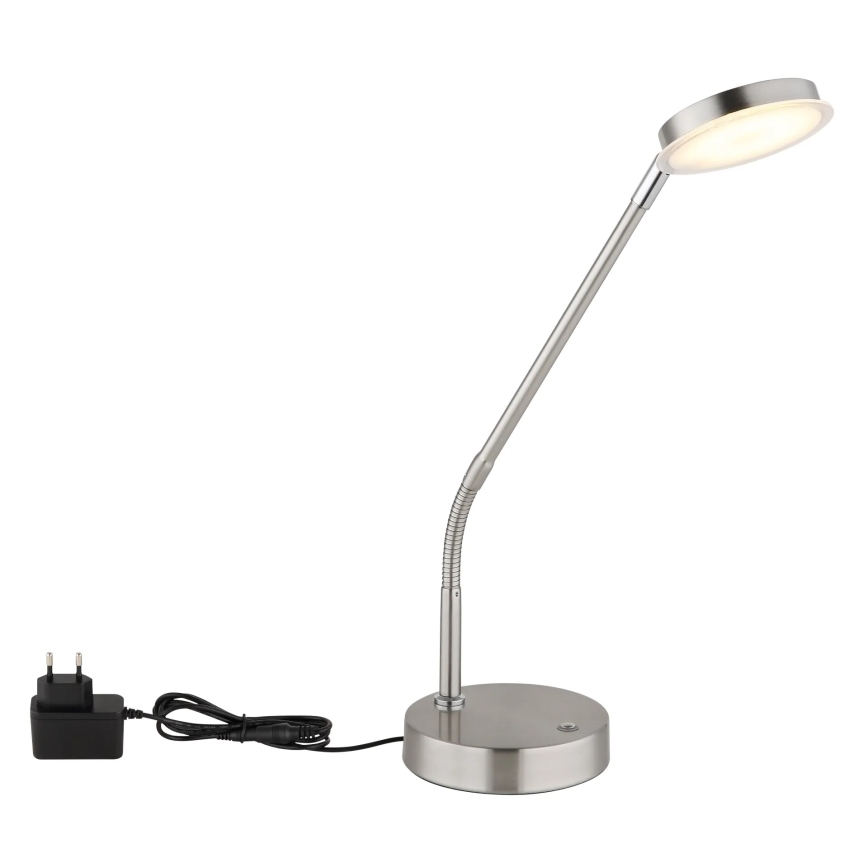 Globo - LED reguliuojama jutiklinė stalinė lempa LED/6,5W/230V 2700/3350/4000K matinis chromas