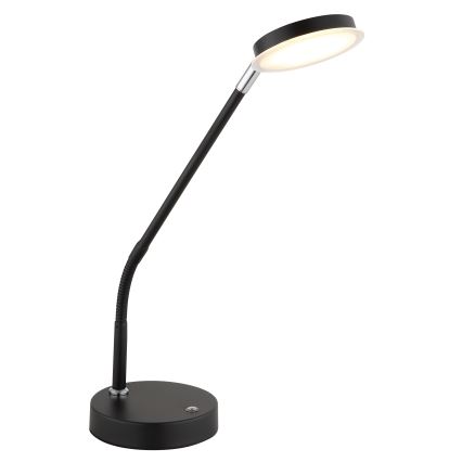 Globo - LED dimeriuojama jutiklinė stalinė lempa LED/6,5W/230V 2700/3350/4000K juoda