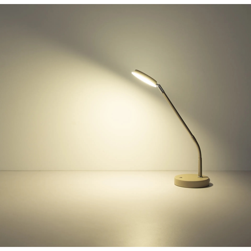 Globo - LED reguliuojamas jutiklinis stalinis šviestuvas LED/6,5W/230V 2700/3350/4000K smėlio spalvos