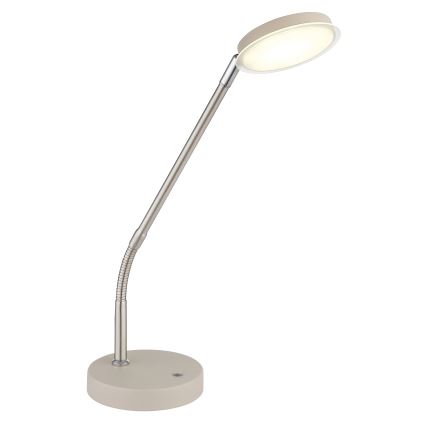 Globo - LED reguliuojamas jutiklinis stalinis šviestuvas LED/6,5W/230V 2700/3350/4000K smėlio spalvos