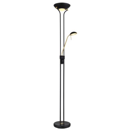 Globo - LED reguliuojama pastatoma lempa LED/20W/230V + LED/5,5W 3000K juoda/auksinė