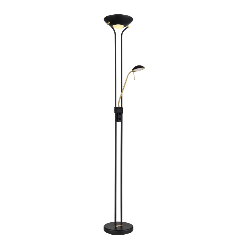 Globo - LED reguliuojama pastatoma lempa LED/20W/230V + LED/5,5W 3000K juoda/auksinė