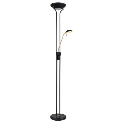 Globo - LED reguliuojama pastatoma lempa LED/20W/230V + LED/5,5W 3000K juoda/auksinė