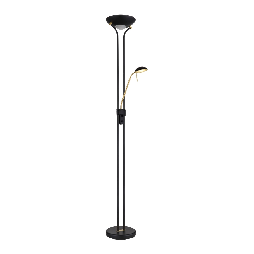 Globo - LED reguliuojama pastatoma lempa LED/20W/230V + LED/5,5W 3000K juoda/auksinė