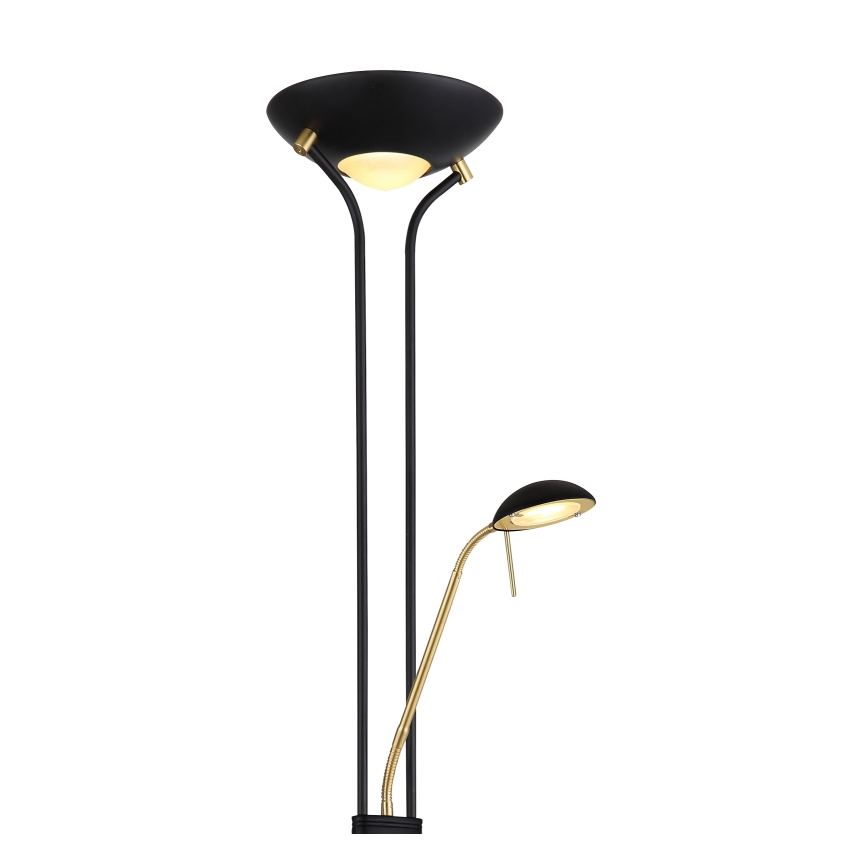 Globo - LED reguliuojama pastatoma lempa LED/20W/230V + LED/5,5W 3000K juoda/auksinė