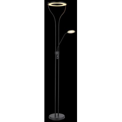 Globo - LED reguliuojamas grindinis šviestuvas LED/20W/230V + LED/4W 3000K juodas