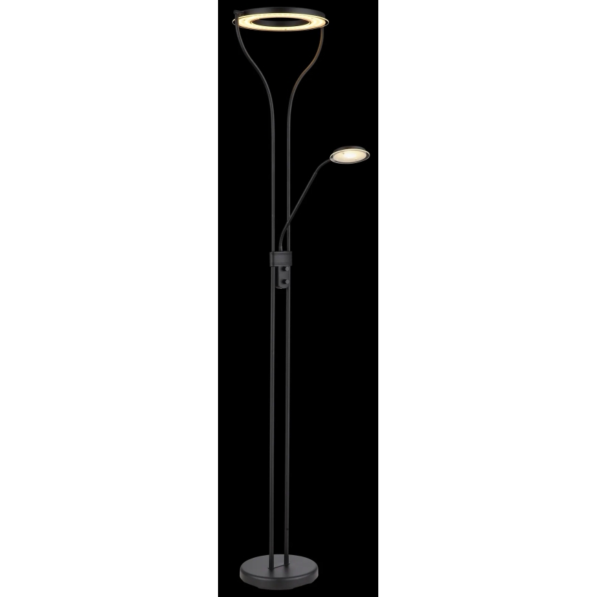 Globo - LED reguliuojamas grindinis šviestuvas LED/20W/230V + LED/4W 3000K juodas