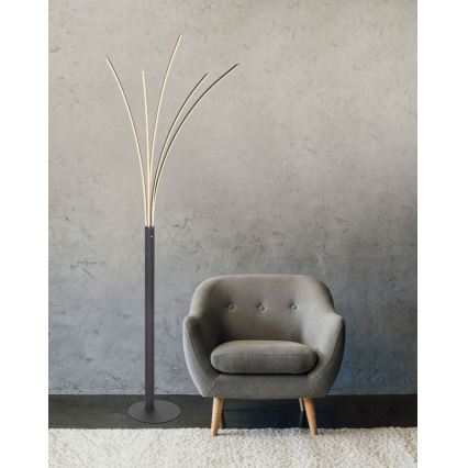 Globo - LED reguliuojama jutiklinė grindinė lempa LED/36W/230V juoda