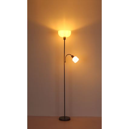 Globo - Grindų šviestuvas 1xE27/40W/230V + 1xE14/25W