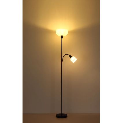 Globo - Grindinis šviestuvas 1xE27/40W/230V + 1xE14/25W
