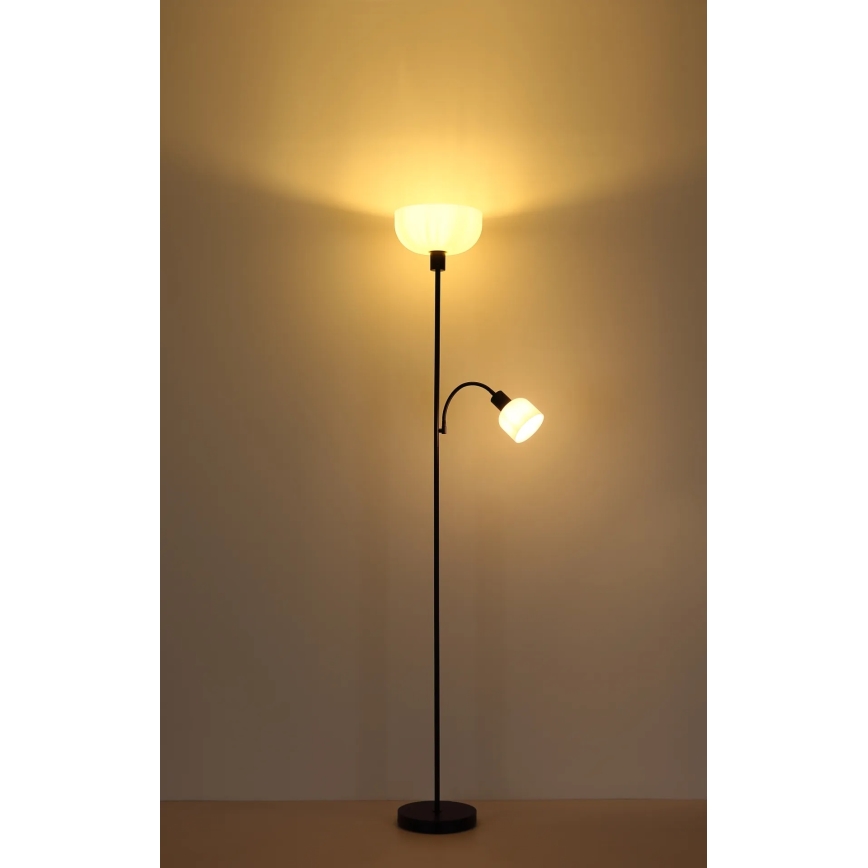 Globo - Grindinis šviestuvas 1xE27/40W/230V + 1xE14/25W