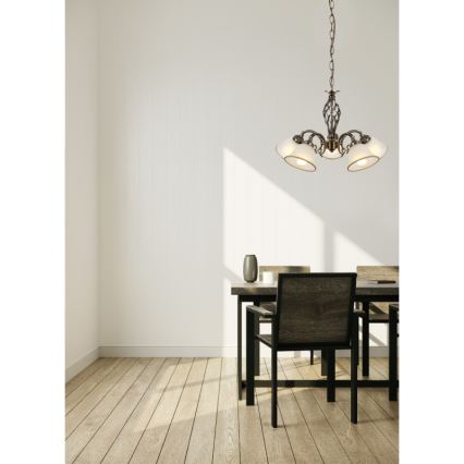 Globo  - Sietynas ant grandinės 5xE27/60W/230V