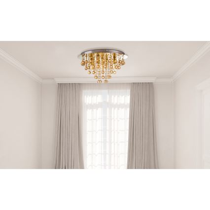 Globo - Lubinis šviestuvas 5xE14/40W/230V diametras 46 cm auksas
