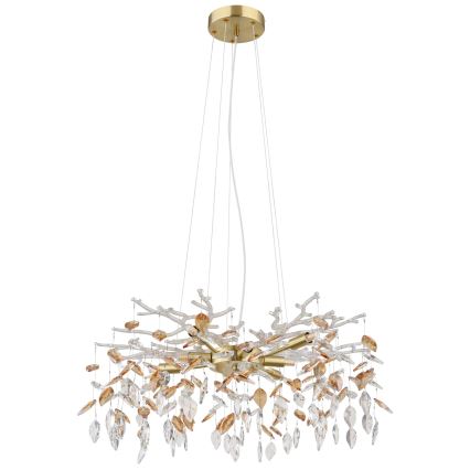 Globo - Pakabinamas sietynas 8xG9/8W/230V diametras 61 cm auksas