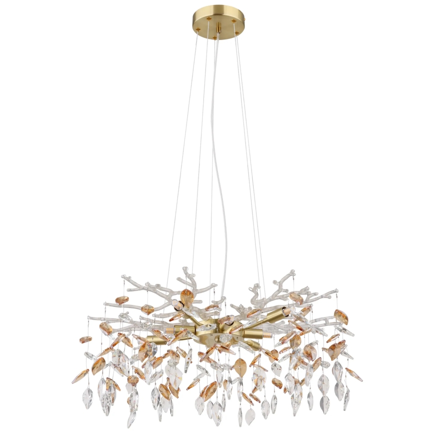 Globo - Pakabinamas sietynas 8xG9/8W/230V diametras 61 cm auksas