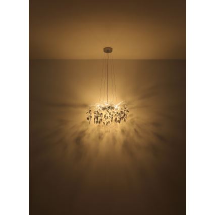 Globo - Pakabinamas sietynas 8xG9/8W/230V diametras 61 cm blizgus chromas